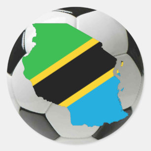 Pegatina Redonda Selección de Tanzania