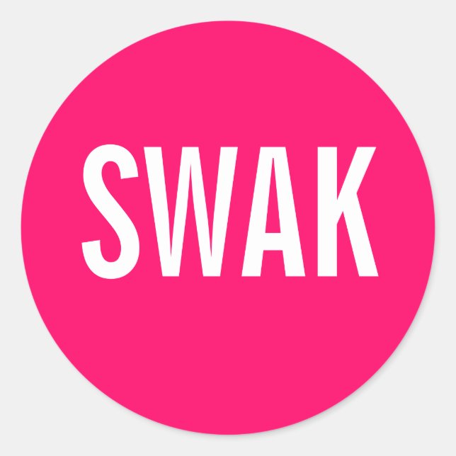 Pegatina Redonda Sellado con un beso (Anverso)