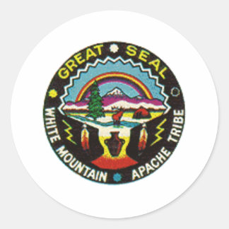 Pegatina Redonda sellador de apache
