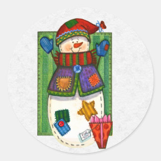 Pegatina Redonda Sellador de sobres de navidades