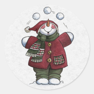 Pegatina Redonda Sellador de sobres de navidades