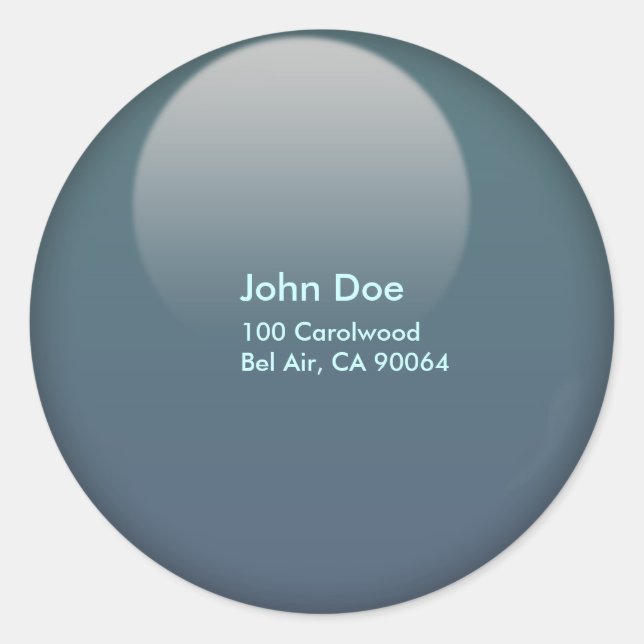 Pegatina Redonda Selladores de sobre de botón de gelatina (Anverso)