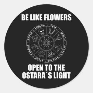 Pegatina Redonda Semana Santa Ostara Eostre Pagan Witchcraft Spring