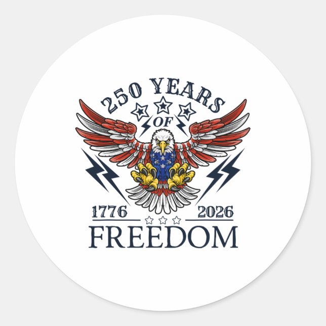 Pegatina Redonda Semi Quincentenario 250° Com (Anverso)