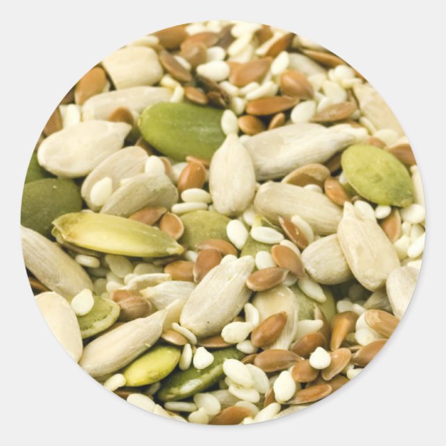 Pegatina Redonda semilla (Anverso)