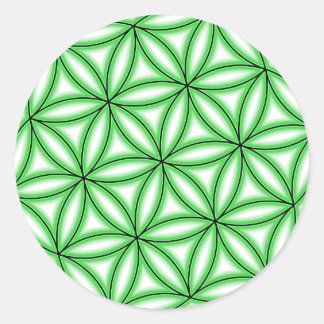 Pegatina Redonda Semilla de la vida