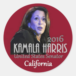 Pegatina Redonda Senado Kamala Harris 2016