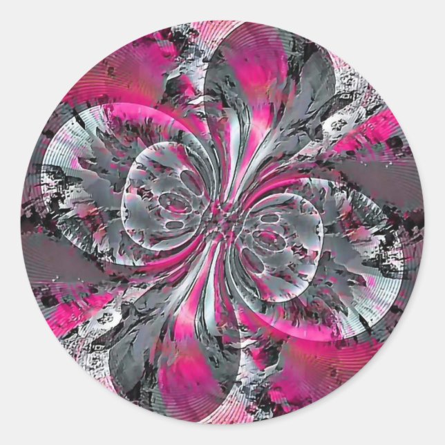 Pegatina Redonda Señales mixtas (Anverso)