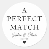 Sencillo A COINCIDENCIA PERFECTA Boda Corazón Coin