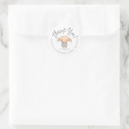 Pegatina Redonda Sencillo Baby Shower de Harry Potter