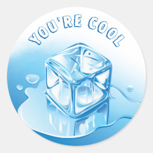 Pegatina Redonda Sencillo eres profesor de Guay