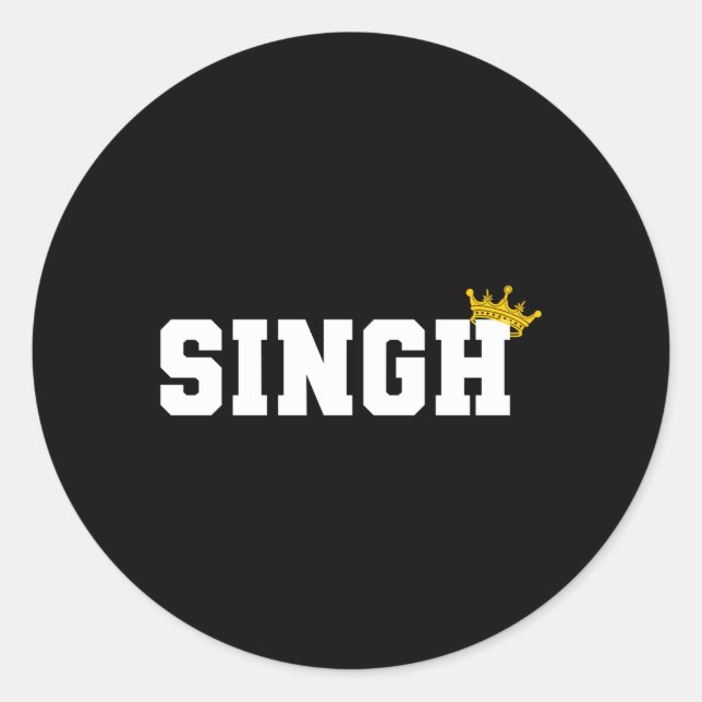 Pegatina Redonda Sencillo punyab indio punjabi sikh (Anverso)