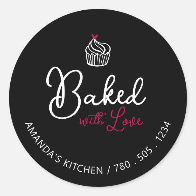 Pegatina Redonda Sencillos corazones de corte hechos con el pegatin (Anverso)