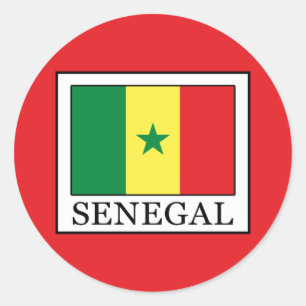 Pegatina Redonda Senegal