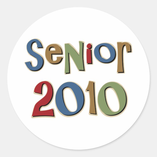 Pegatina Redonda Senior 2010 (Anverso)