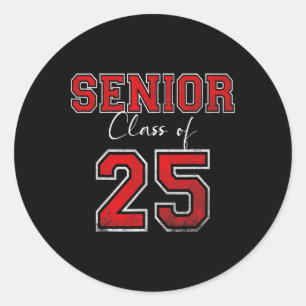 Pegatina Redonda Senior 2025 Cl De 2025 Seniors Graduation 2025 Sen