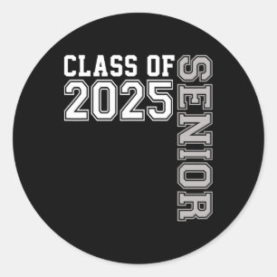 Pegatina Redonda Senior 2025 Cl De 2025 Seniors Graduation 2025 Sen