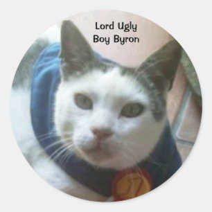 PEGATINA REDONDA SEÑOR UGLY BOY BYRON STICKERS