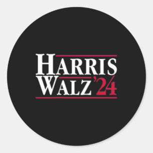 Pegatina Redonda Señora Presidenta, Kamala Harris Tim Wheimer Vp Br