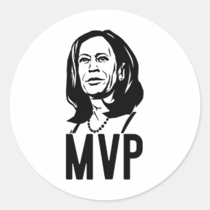 Pegatina Redonda Señora Vicepresidenta Kamala Harris Elección M