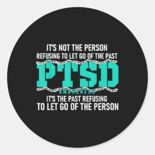 Pegatina Redonda Sensibilización De La Ptsd Sensibilización De La P