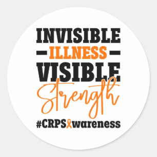 Pegatina Redonda Sensibilización De Rsd Crps 10