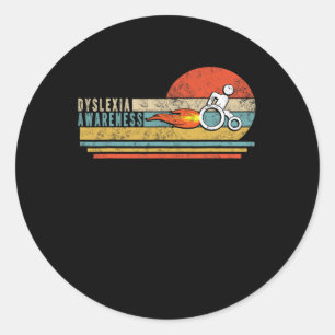 Pegatina Redonda Sensibilización Discapacidad Regalos silla de rued