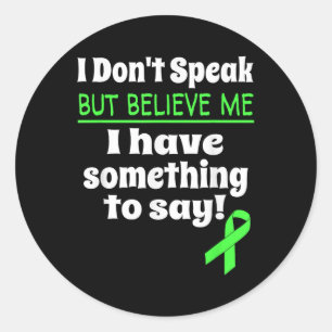 Pegatina Redonda Sensibilización no verbal Palidez cerebral Daño ce