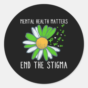 Pegatina Redonda Sensibilización sobre el estigma en materia de sal