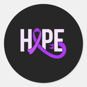 Pegatina Redonda Sensibilización sobre la enfermedad de Alzheimerhe