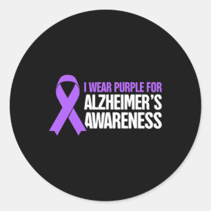 Pegatina Redonda Sensibilización sobre la enfermedad de Dementia He