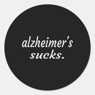 Pegatina Redonda Sensibilización sobre la enfermedad de Dementia He