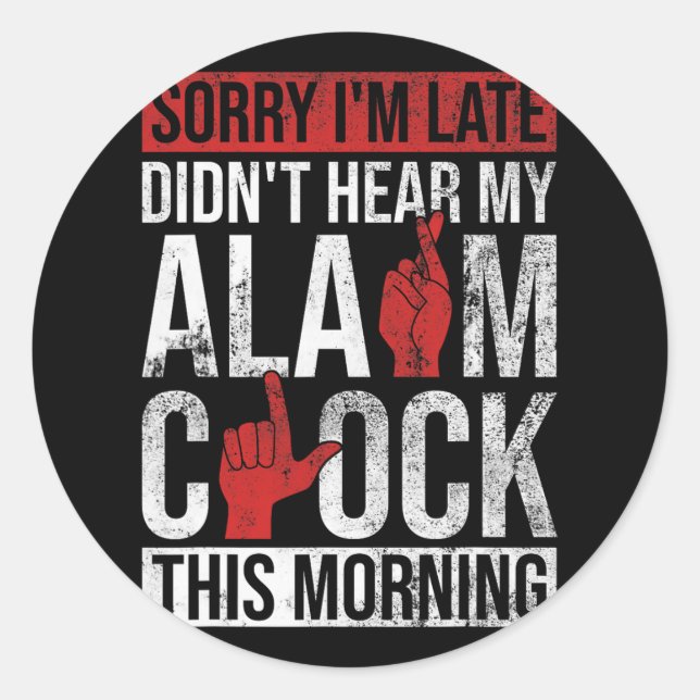 Pegatina Redonda Sensibilización Sobre La Pérdida De Audiencia Y Au (Anverso)