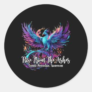 Pegatina Redonda Sensibilización sobre la prevención del suicidio S