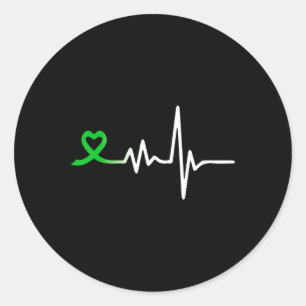 Pegatina Redonda Sensibilización sobre la salud mental de la Cinta 