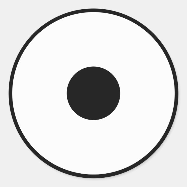 Pegatina Redonda Sentido de serpiente (Anverso)