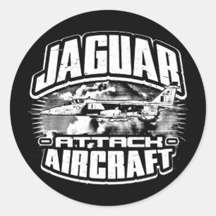 Pegatina Redonda SEPECAT Jaguar