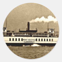 Sepia Steamboat Ferry