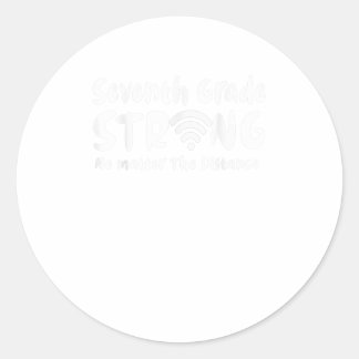 Pegatina Redonda Séptimo Grado Fuerte No Importa La Distancia Wifi