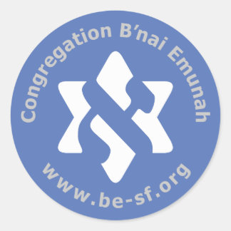 Pegatina Redonda ser estrella en azul