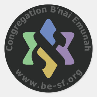 Pegatina Redonda ser estrella en negro