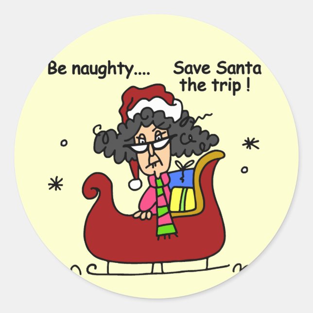 Pegatina Redonda Ser travieso (Anverso)