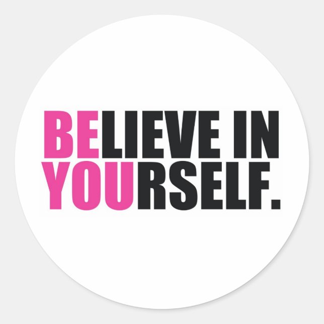 PEGATINA REDONDA SER TÚ (Anverso)