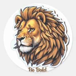 Pegatina Redonda Ser una cita audaz diseño moderno