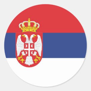 PEGATINA REDONDA SERBIA