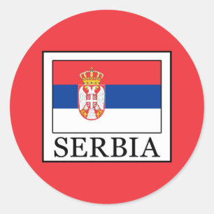 Pegatina Redonda Serbia