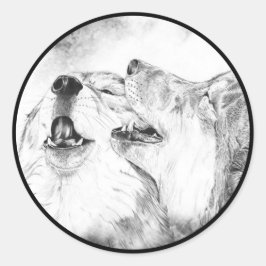 Pegatina Redonda Serenade in the Mists