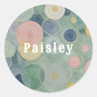 Serene Esferas: Círculos abstractos azules Pastel