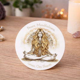 Pegatina Redonda Serenidad en la calma