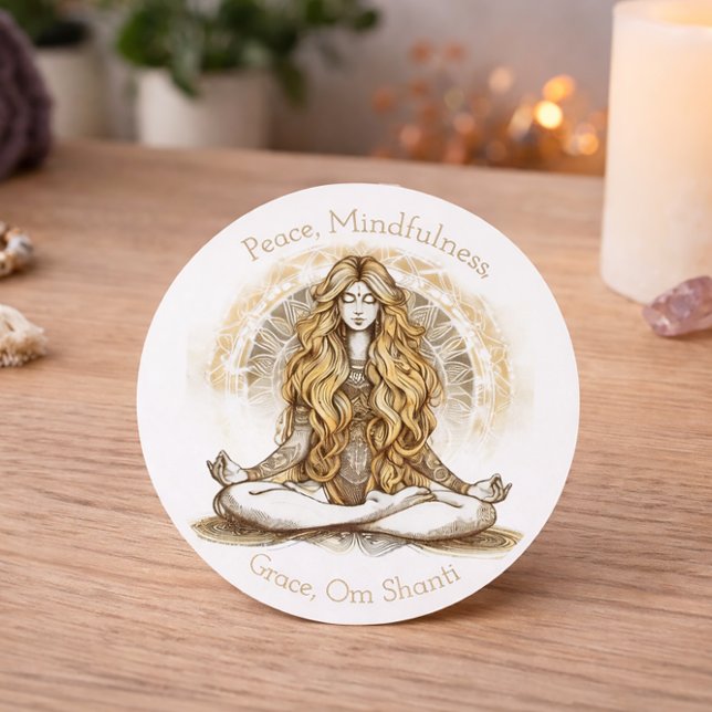 Pegatina Redonda Serenidad en la calma (Subido por el creador)